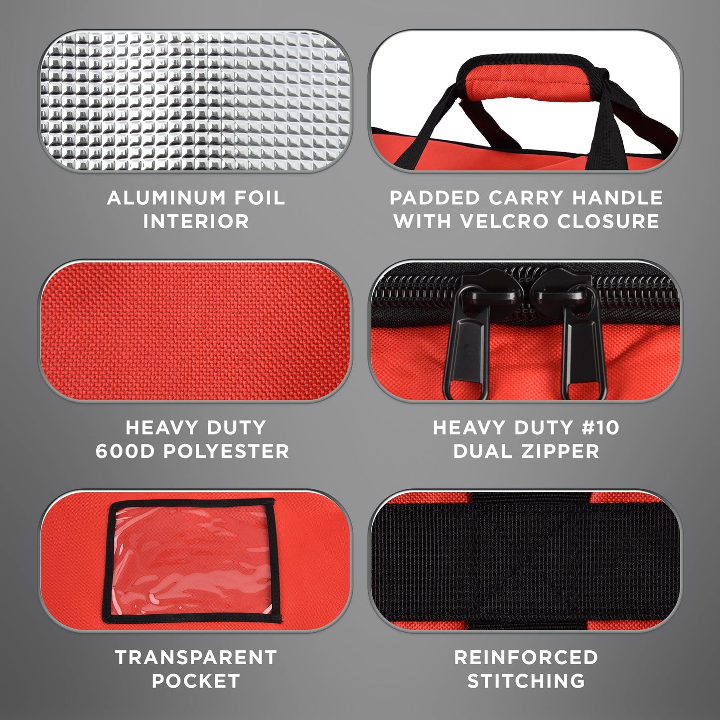 Food Delivery Bag - Red (Rent)