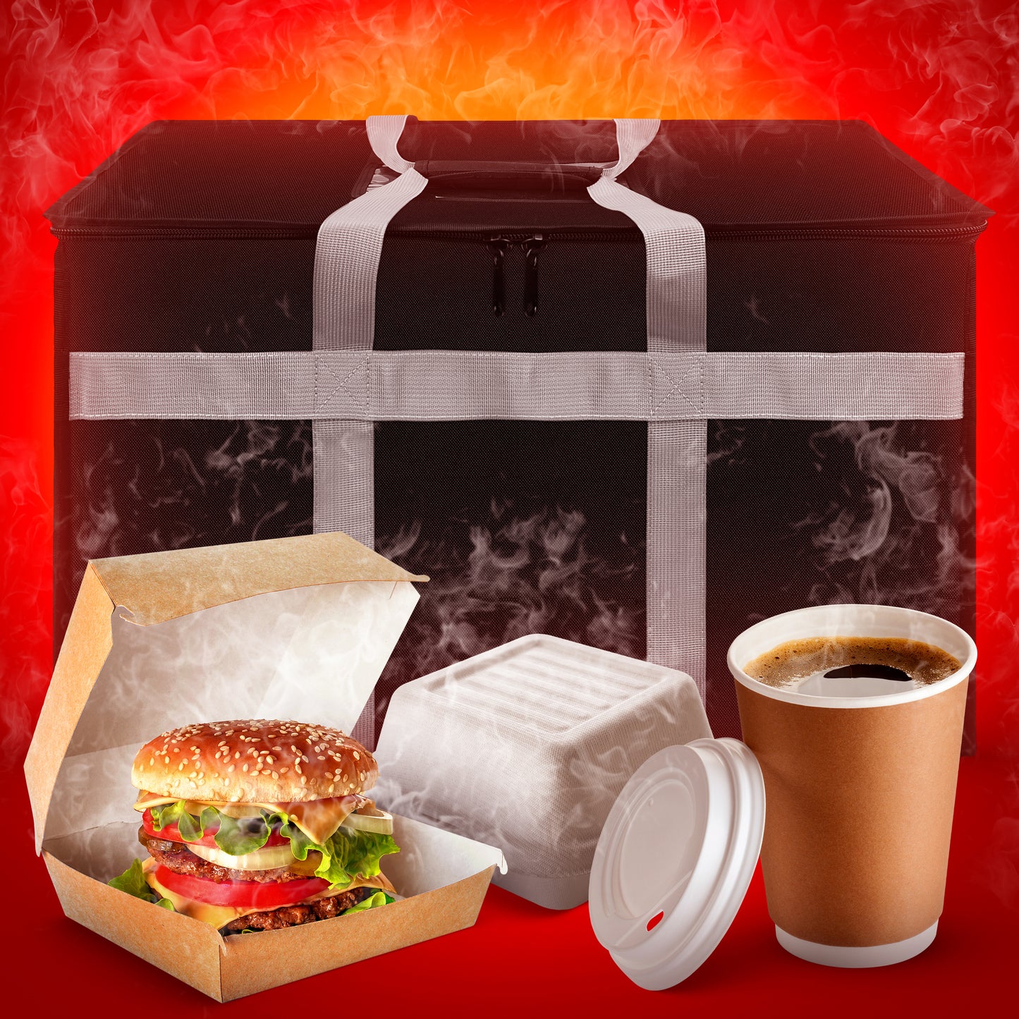 Food Delivery Bag - Black (Rent)