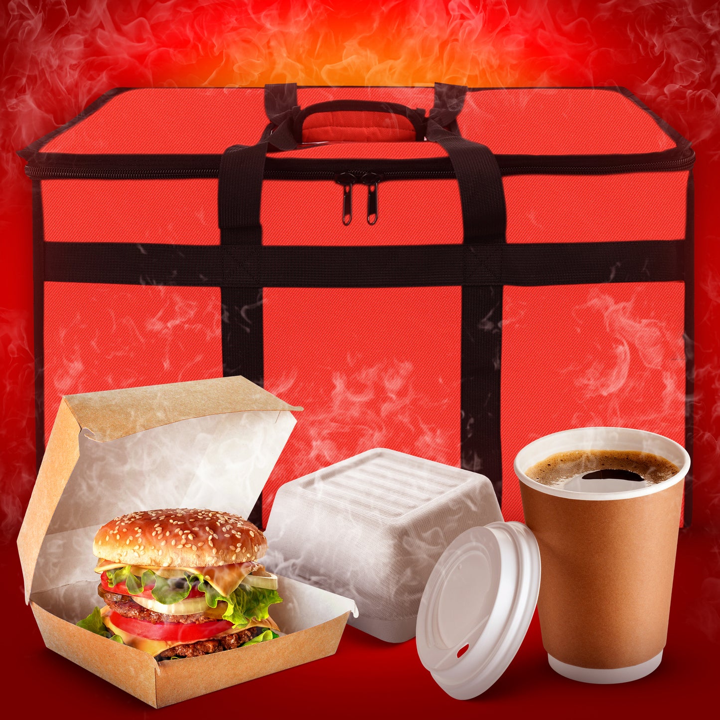 Food Delivery Bag - Red (Rent)